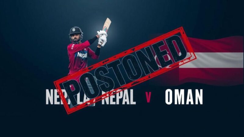 Nepal Concludes Winless Canada Tour as Oman Clash Ends in Rain Abandonment