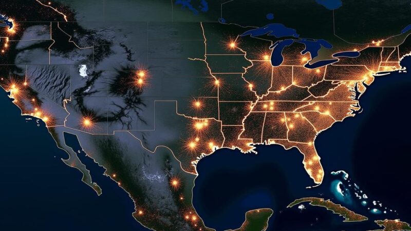 Impact of Hurricane Helene: Path of Power Outages Revealed from Space