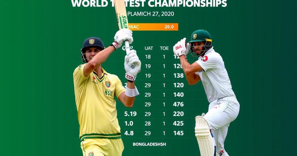 WTC Points Table: South Africa’s Dominance Over Bangladesh Secures Fourth Position