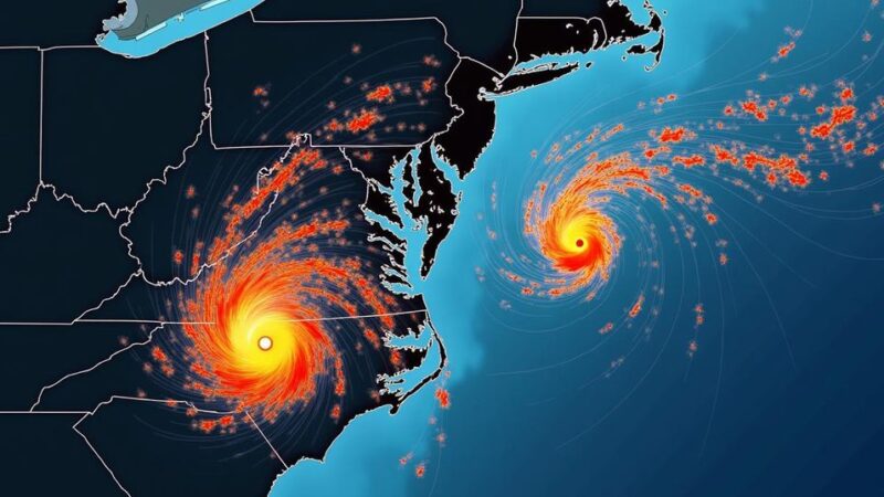 The Connection Between Gulf Hurricanes and Storms in Virginia and North Carolina