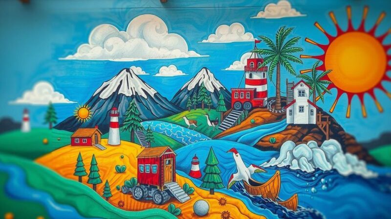 Brazilian Artist Creates Mural to Address Climate Disasters