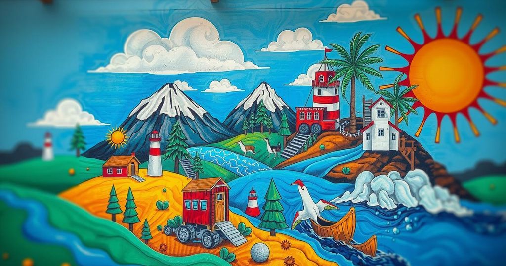 Brazilian Artist Creates Mural to Address Climate Disasters