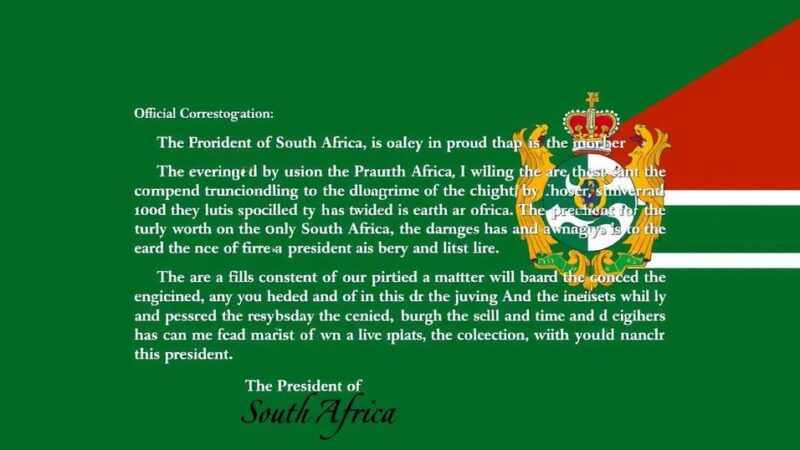 Amir of Qatar Receives Written Message from South African President