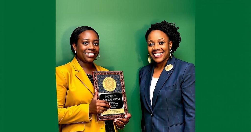 Thea LaFond-Gadson Receives Dominica Honour Award for Historic Olympic Achievement