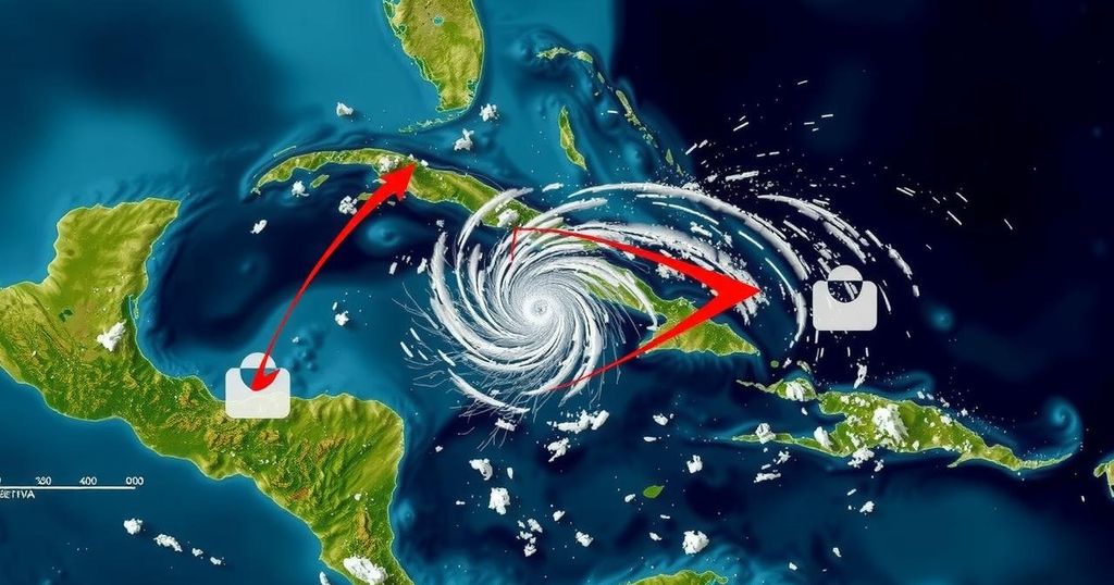 Hurricane Rafael Weakens as It Moves Across the Gulf of Mexico