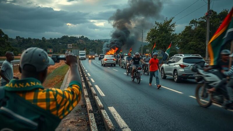 Mozambican Protesters Block N4 Highway Amid Electoral Controversy