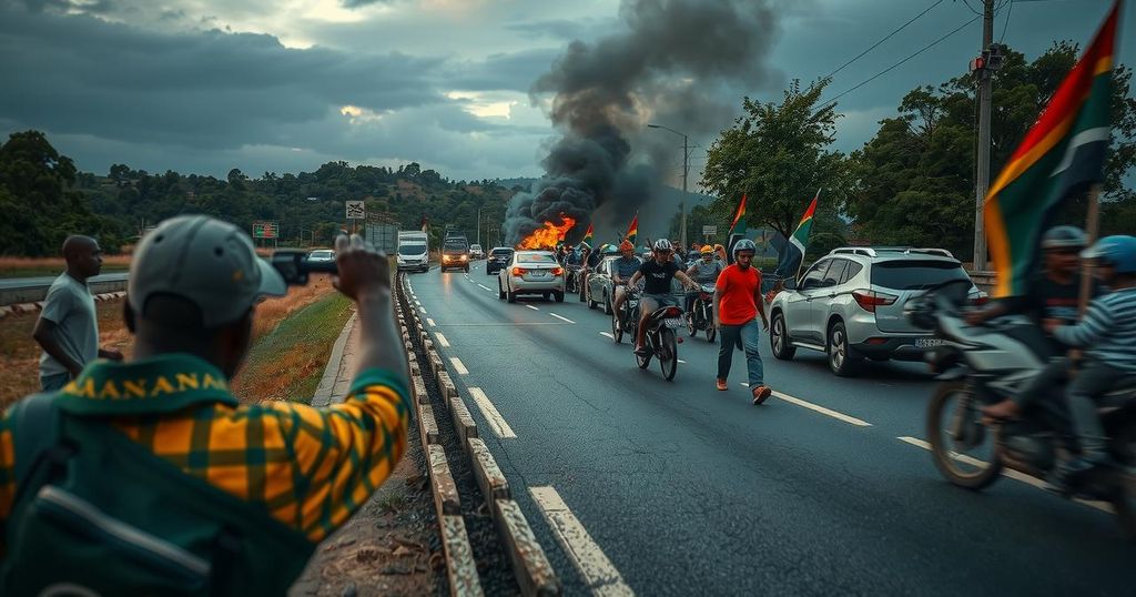 Mozambican Protesters Block N4 Highway Amid Electoral Controversy