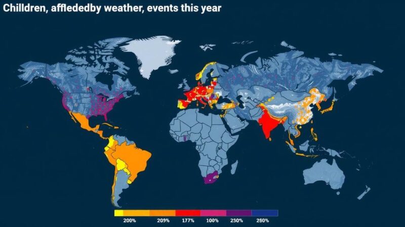 One in Eight Children Affected by Extreme Weather Events in 2024