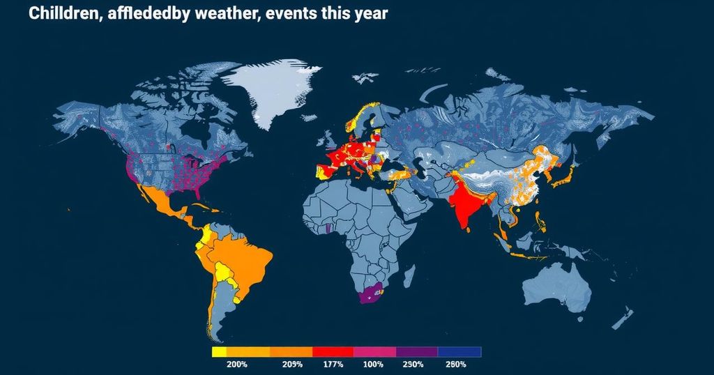 One in Eight Children Affected by Extreme Weather Events in 2024