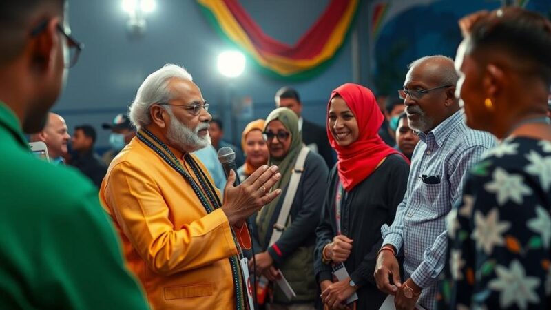 PM Modi Strengthens Ties with Indian Community in Guyana