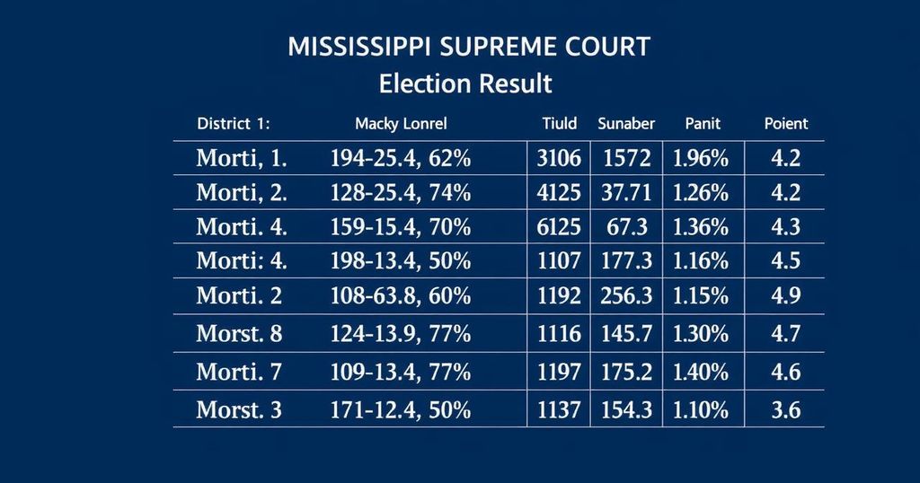 Mississippi Supreme Court District 1, Position 3 Runoff Election Results 2024