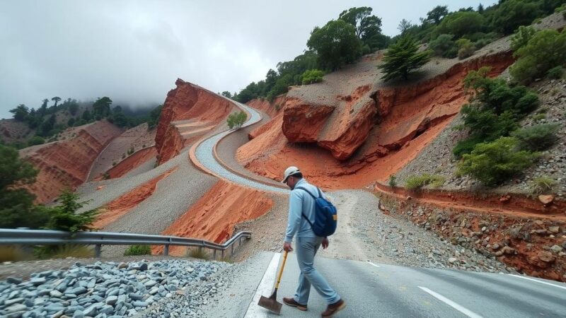 Landslides Block Road Between Granma and Santiago de Cuba After Earthquake