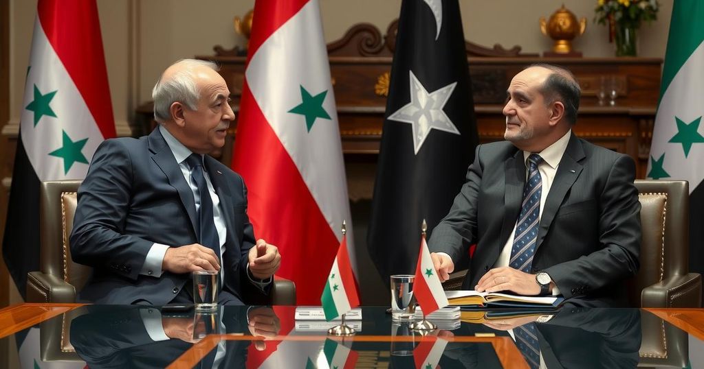 Jordan Foreign Minister Ayman Safadi Meets Syria’s New Leader Ahmed al-Sharaa