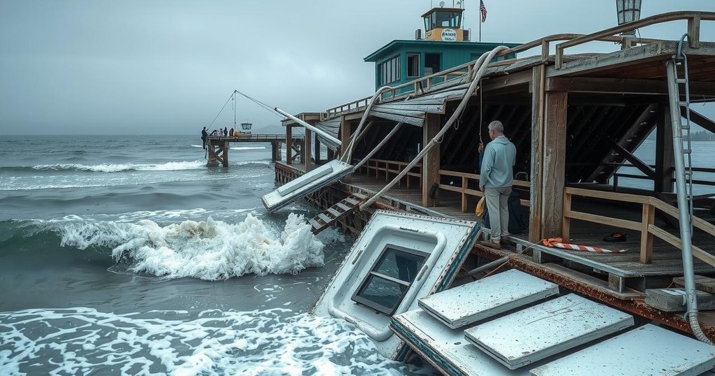 Santa Cruz Wharf Partially Collapses Amid Severe Winter Storm