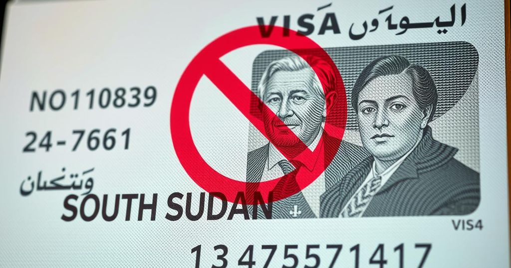 U.S. Imposes Visa Restrictions on Individuals in South Sudan Conflict