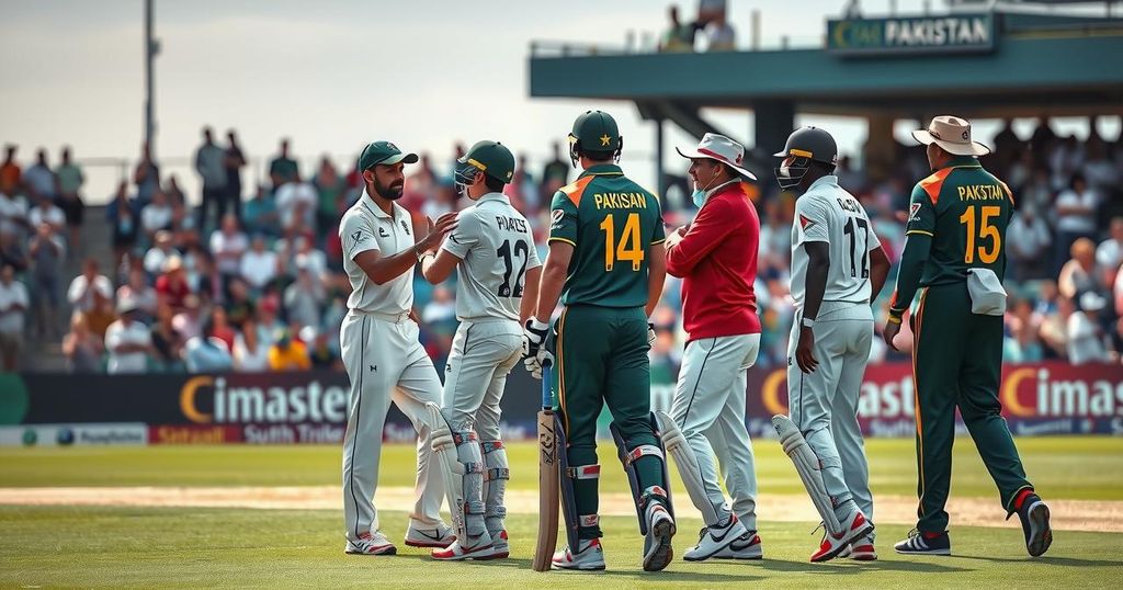 Verbal Altercation Erupts During Pakistan vs. South Africa Test Match