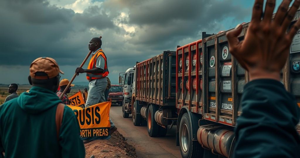 East African Truck Drivers Strike Against Tax at South Sudan Border