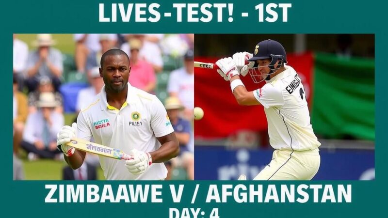 Zimbabwe Vs Afghanistan Live Cricket Score: 1st Test Day 4 Overview