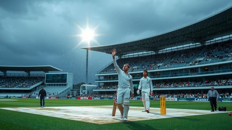 Rain Disrupts Day 3 of 1st Test Match Between South Africa and Pakistan