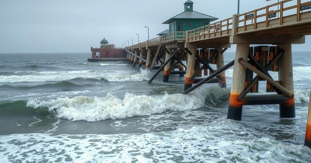 Santa Cruz Wharf Partially Collapses Amid Severe Storm Conditions