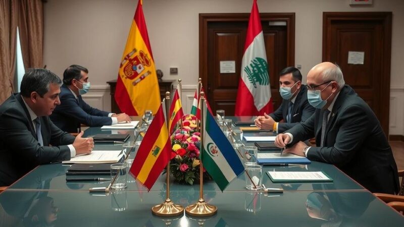 Spanish and Lebanese Prime Ministers Discuss Peace and Reconstruction Efforts in Madrid