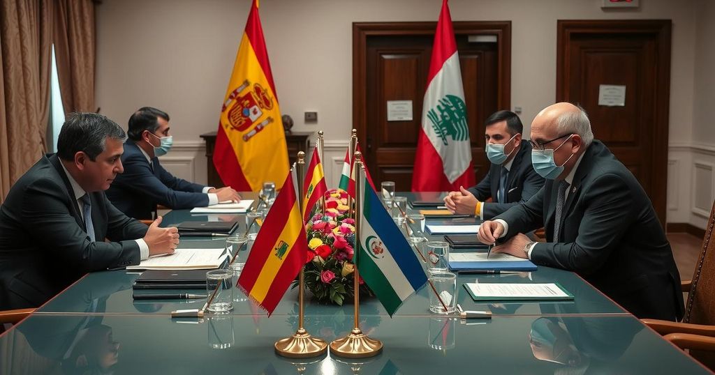 Spanish and Lebanese Prime Ministers Discuss Peace and Reconstruction Efforts in Madrid