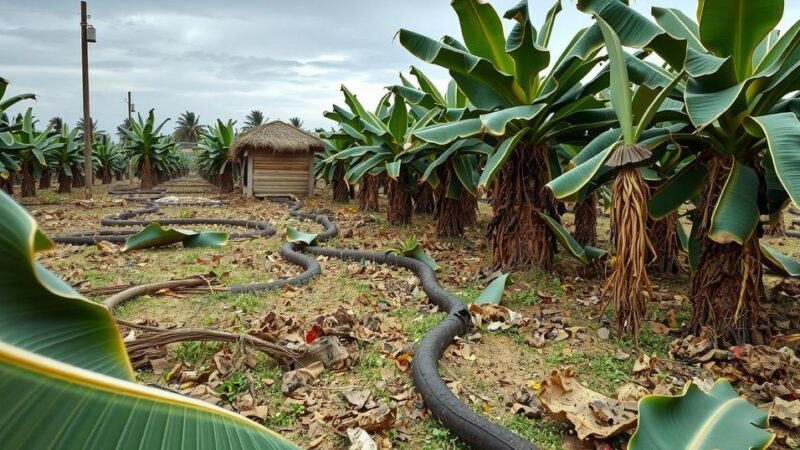 Crisis in Formosa: Half of Banana Plantations Lost Amid Drought and Frost