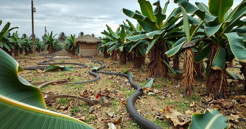 Crisis in Formosa: Half of Banana Plantations Lost Amid Drought and Frost