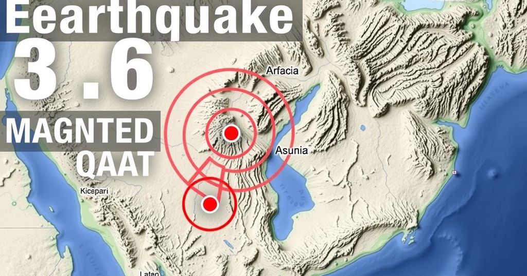 3.6 Magnitude Earthquake Strikes Qalat, Baluchistan, Causing Panic but No Damage