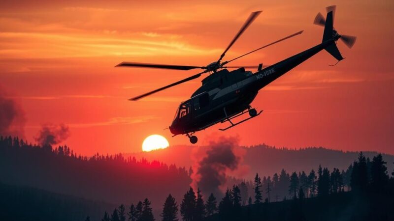 Chile Sends Super Puma Helicopter to Combat Argentinian Wildfires